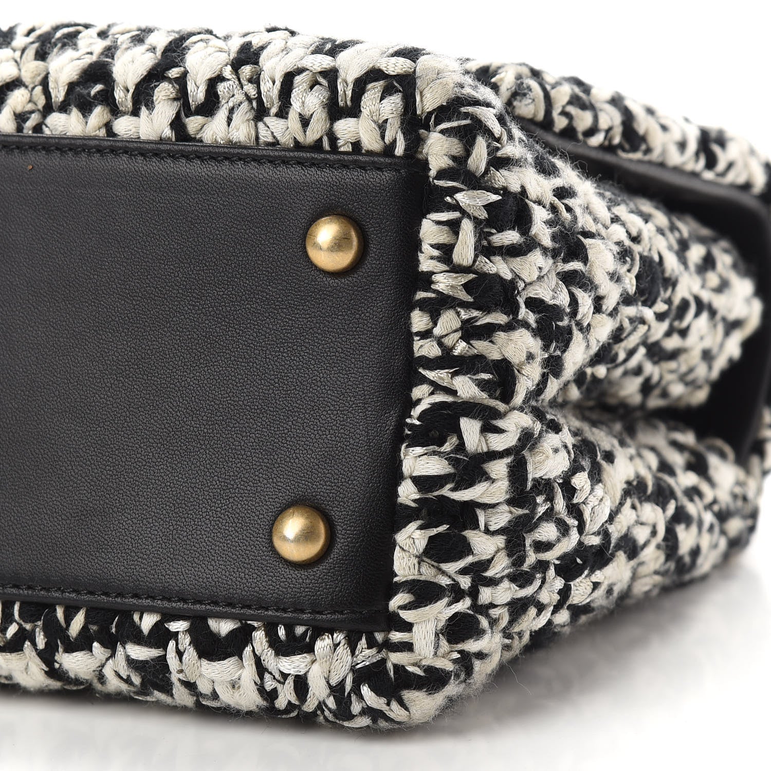 Chanel Crochet Small Coco Handle Flap Black Beige 9 of 9