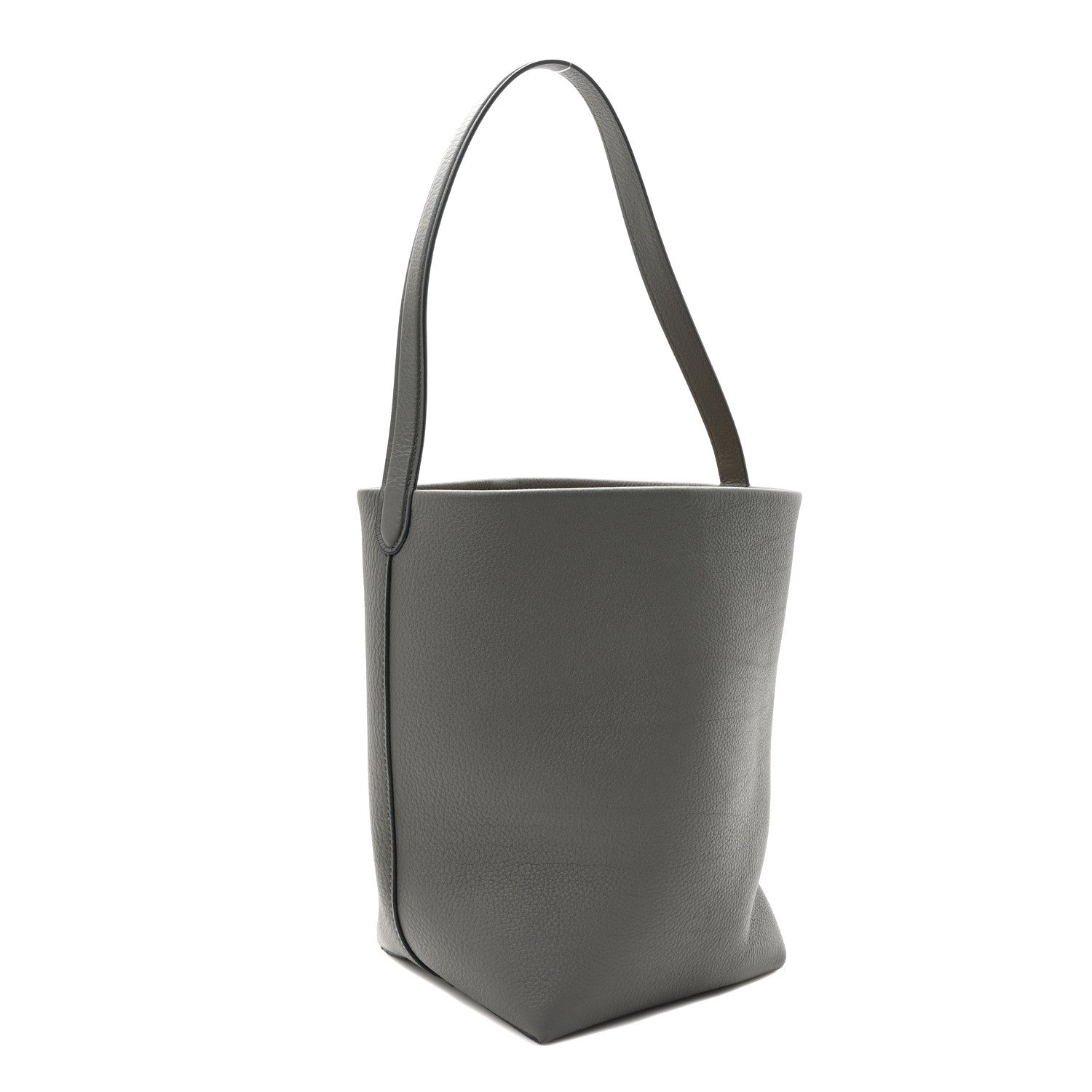 The Row Grained Calfskin Medium N/S Park Tote Timouse Grey 3 of 10