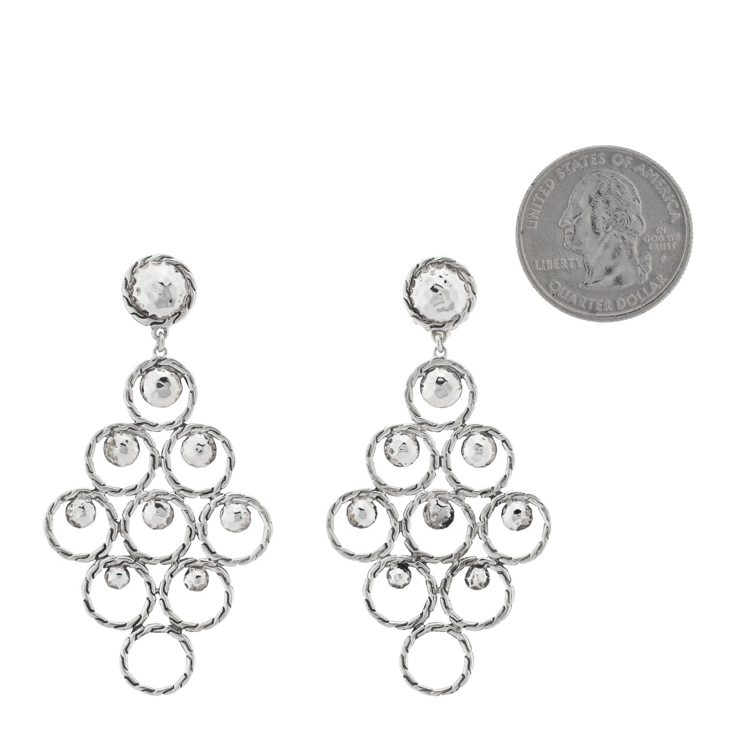 John Hardy Sterling Silver Palu Chandelier Drop Earrings 2 of 4