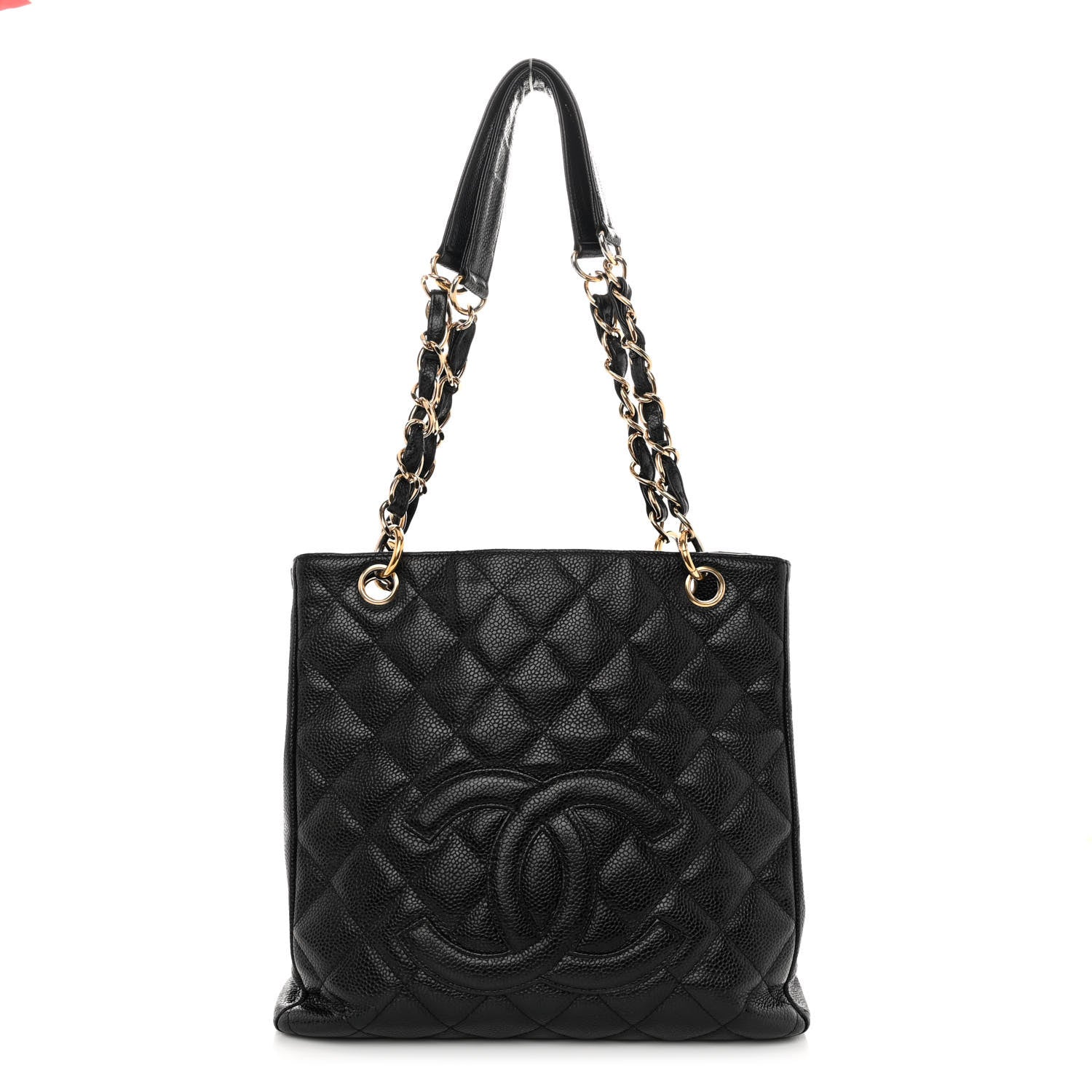 Chanel Caviar Quilted Petit Shopping Tote PST Black 1 of 11
