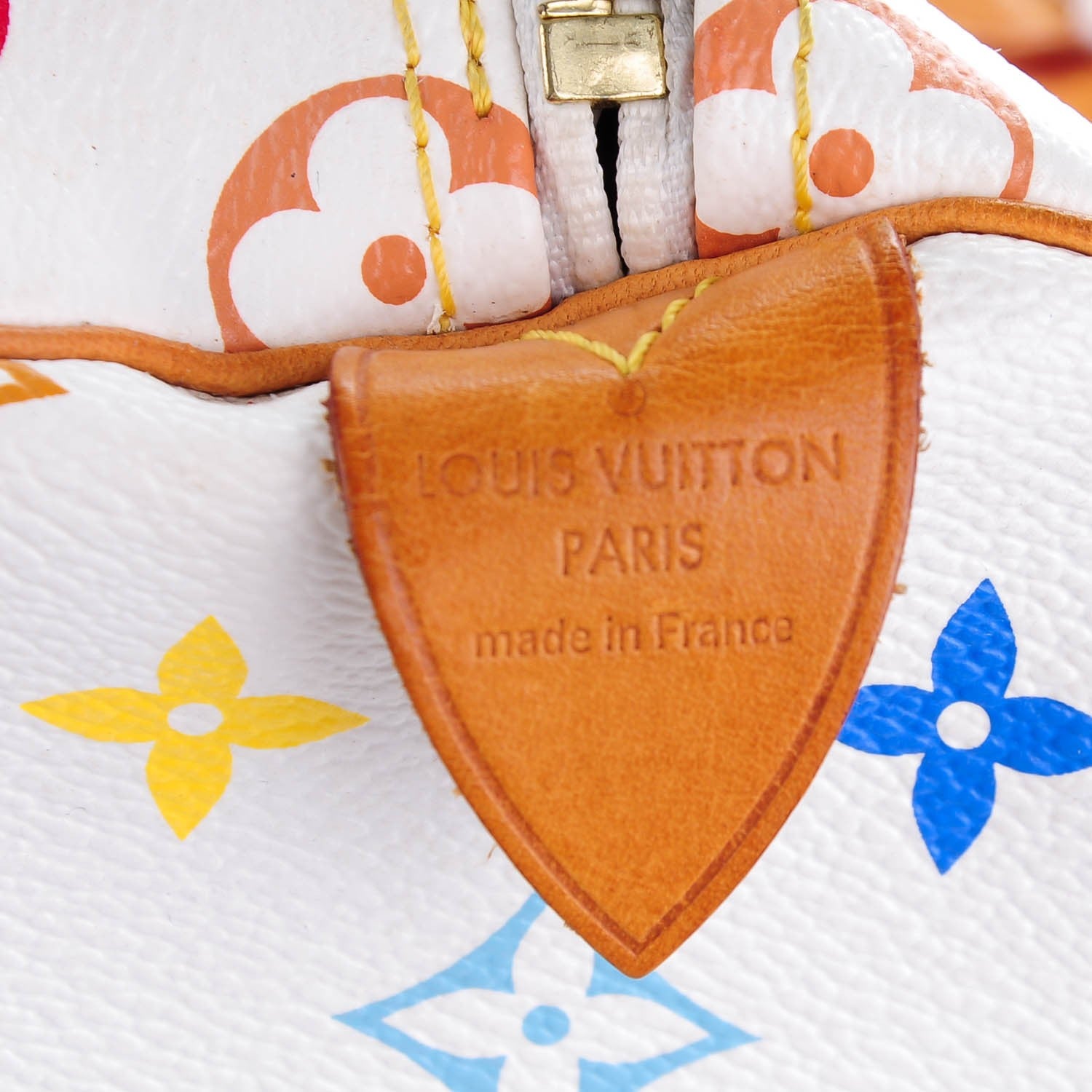 Louis Vuitton Monogram Multicolor Speedy 40 White 6 of 8