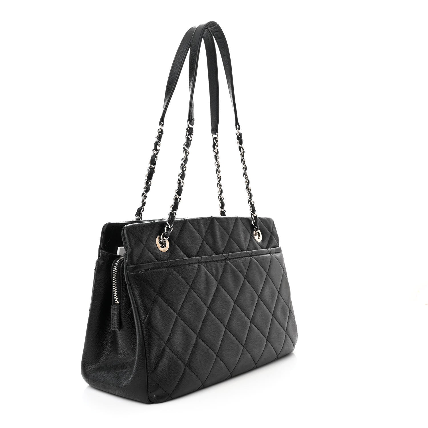 Chanel Caviar Quilted Timeless CC Soft Tote Black 3 of 16