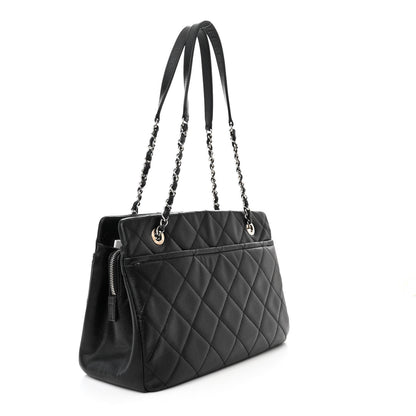 Chanel Caviar Quilted Timeless CC Soft Tote Black 3 of 16