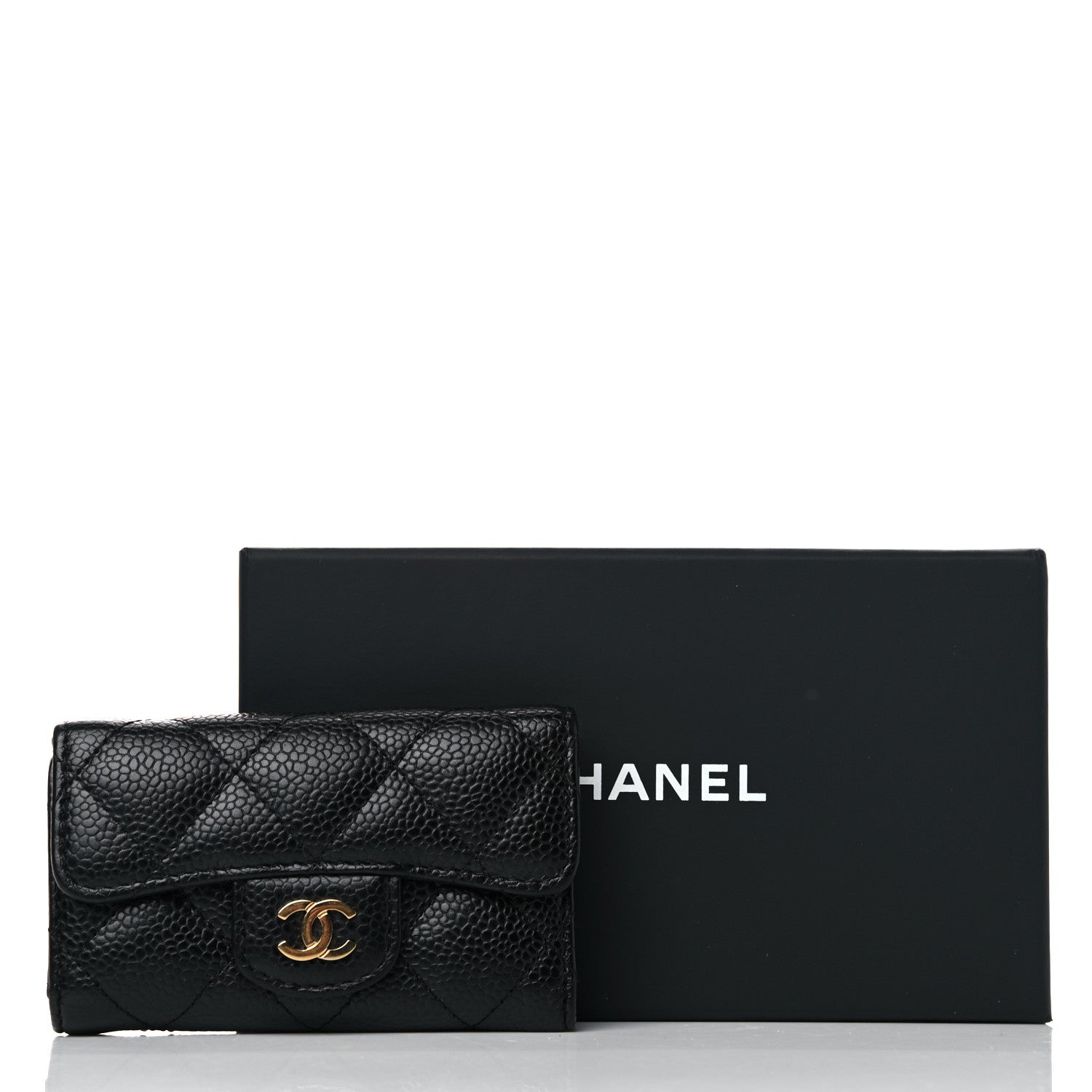Chanel Caviar Quilted 6 Key Holder Black 10 of 10