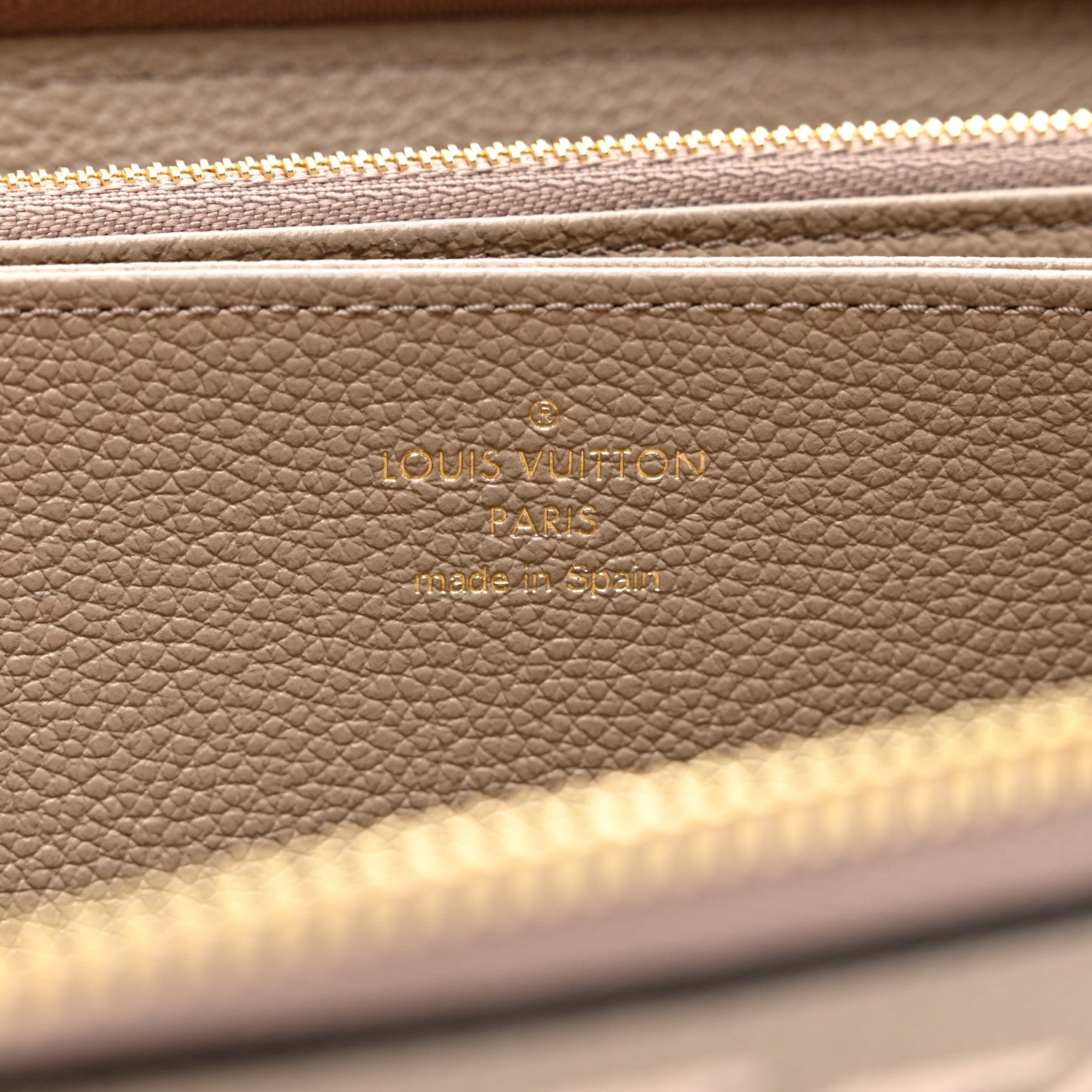 Louis Vuitton Empreinte Monogram Giant Zippy Wallet Tourterelle Creme 6 of 6