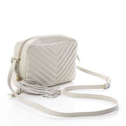 Saint Laurent Calfskin Matelasse Monogram Lou Camera Bag Crema Soft 2 of 8