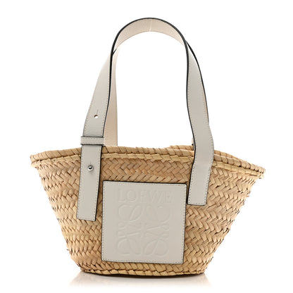 Loewe Raffia Mini Basket Tote Bag Natural White 1 of 13