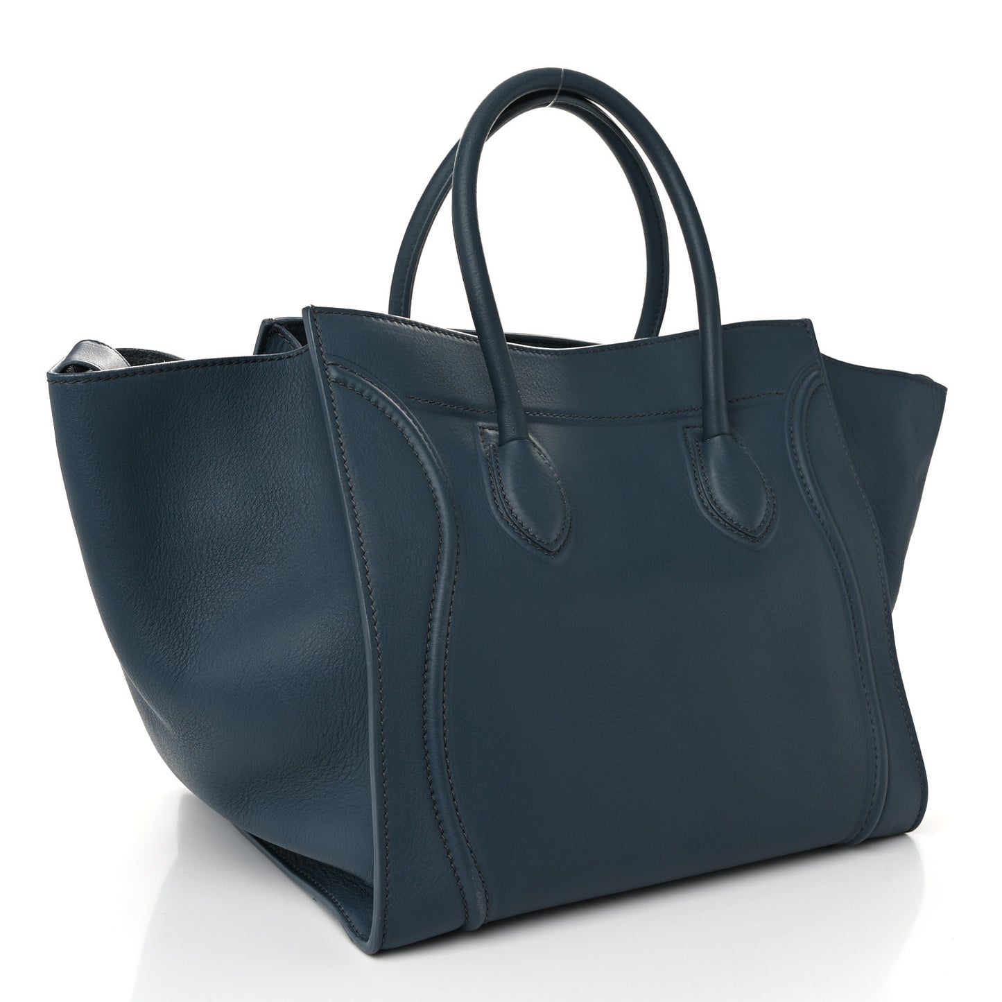 Supple Calfskin Medium Phantom Luggage Blue