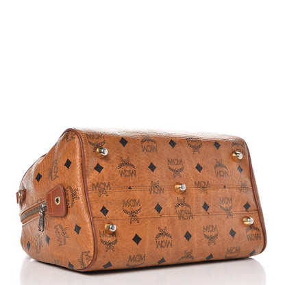 MCM Visetos Essential Boston Bag Cognac 4 of 12