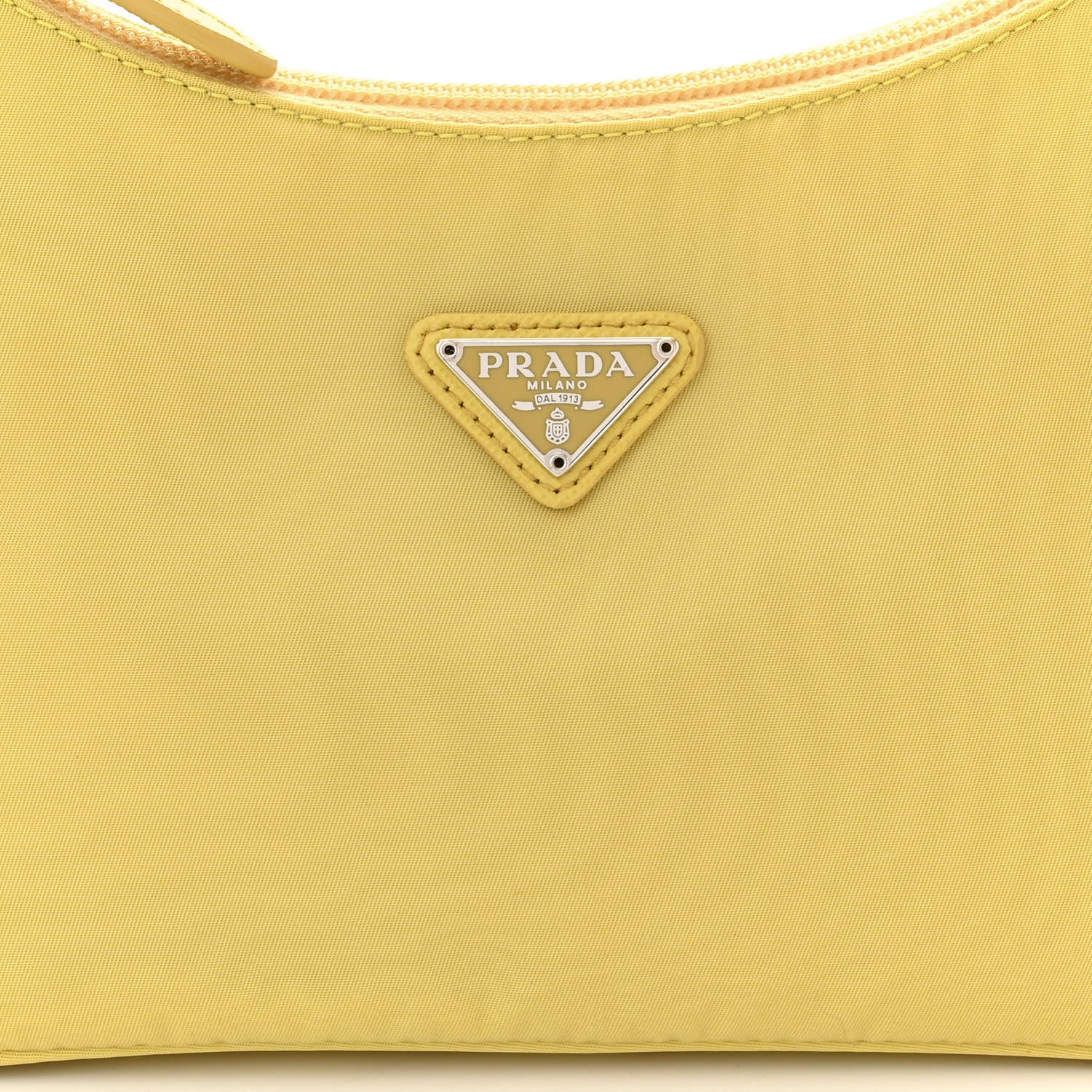Prada Tessuto Nylon Saffiano Mini Re-Edition 2000 Bag Ananas 9 of 13