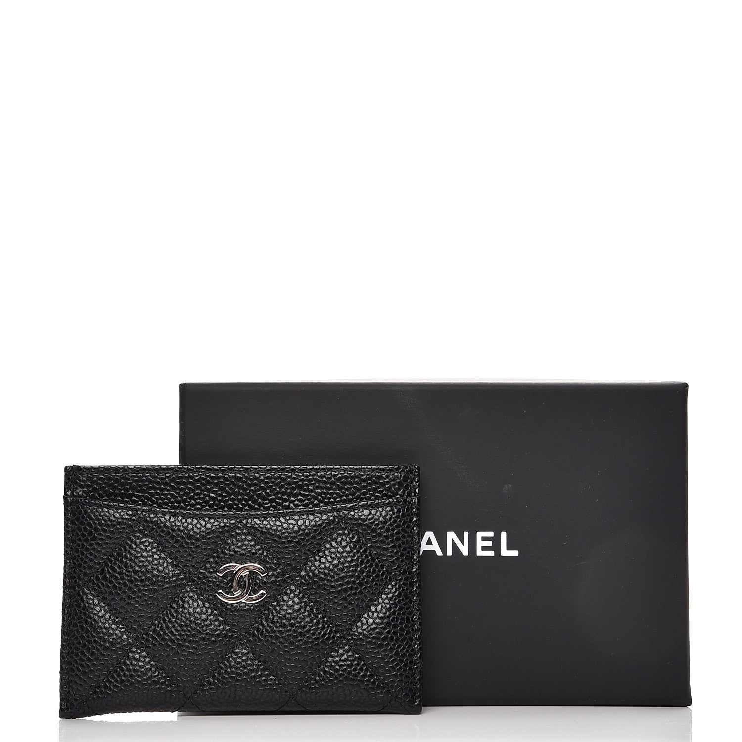Chanel Caviar Quilted Card Holder Black 9 of 9