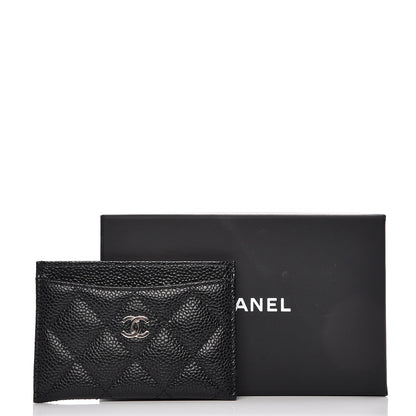 Chanel Caviar Quilted Card Holder Black 9 of 9