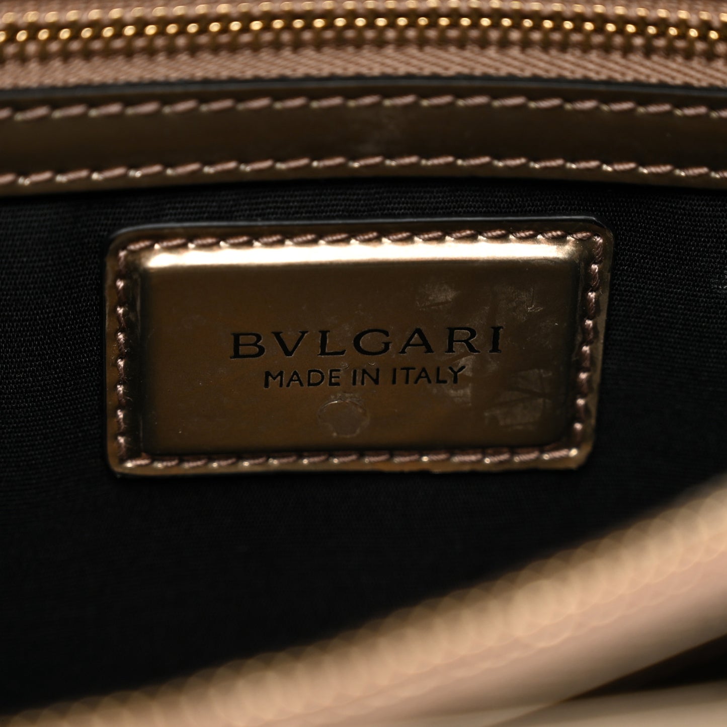 Metallic Calfskin Serpenti Forever Crossbody Bag Gold