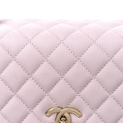 Chanel Caviar Quilted Small Coco Handle Flap Lilas Lilac 8 of 11