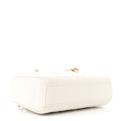Christian Dior Lambskin Cannage Micro Lady D-Joy Latte 4 of 11