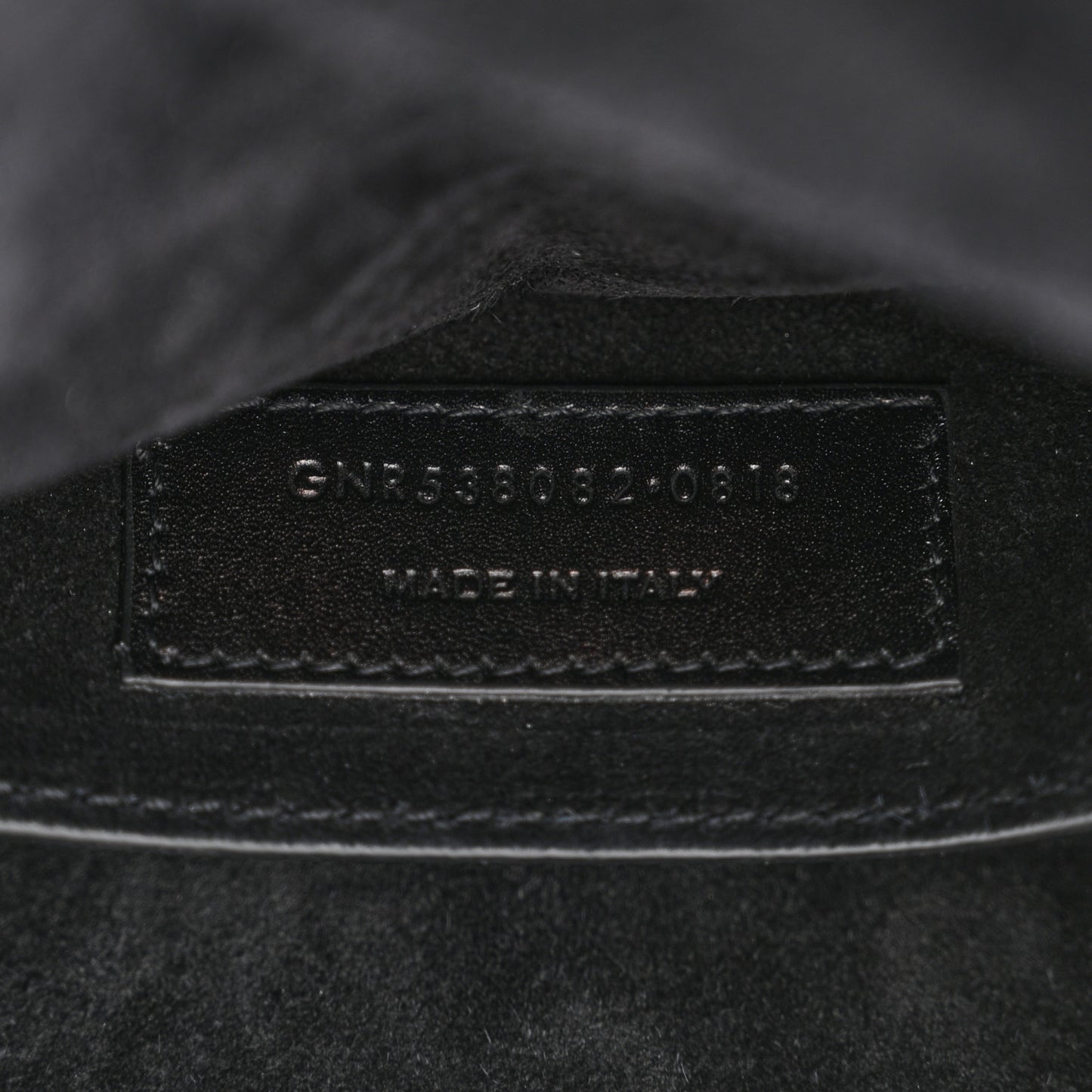 Smooth Calfskin Suede Betty Stud Stripe Flap Messenger Black