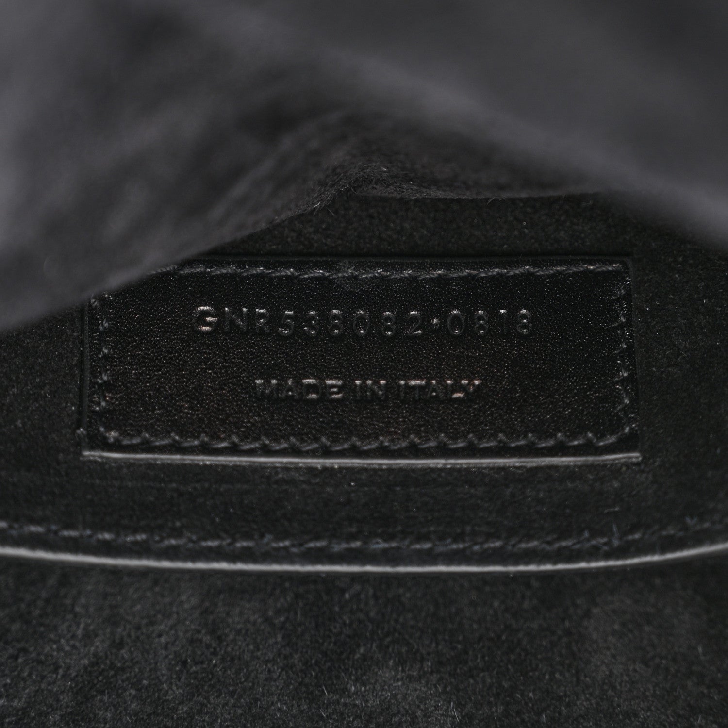 Saint Laurent Smooth Calfskin Suede Betty Stud Stripe Flap Messenger Black 7 of 14