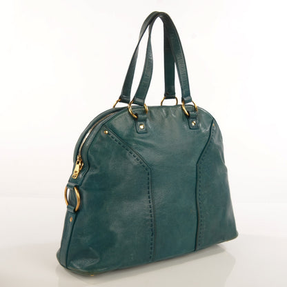 Saint Laurent Calfskin Oversized Muse Cerulean 4 of 10