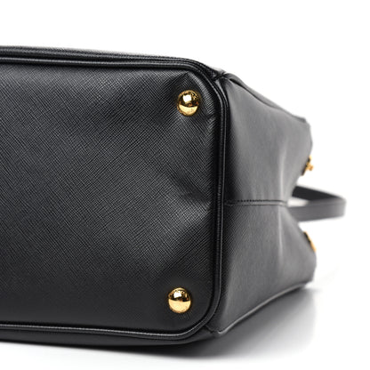Prada Saffiano Medium Galleria Double Zip Tote Black 9 of 10