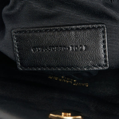 Saint Laurent Lambskin Monogram Loulou Puffer Pouch Clutch Black 7 of 11