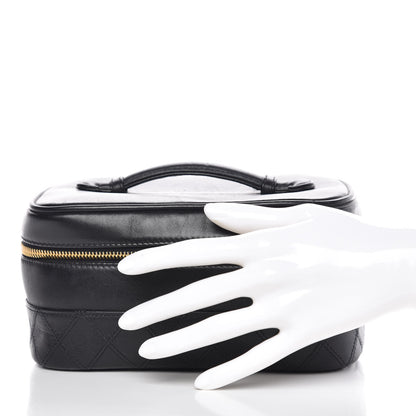 Chanel Lambskin Vanity Cosmetic Case Black 2 of 13