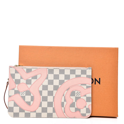 Louis Vuitton Damier Azur Tahitienne Neverfull MM GM Pochette 8 of 8