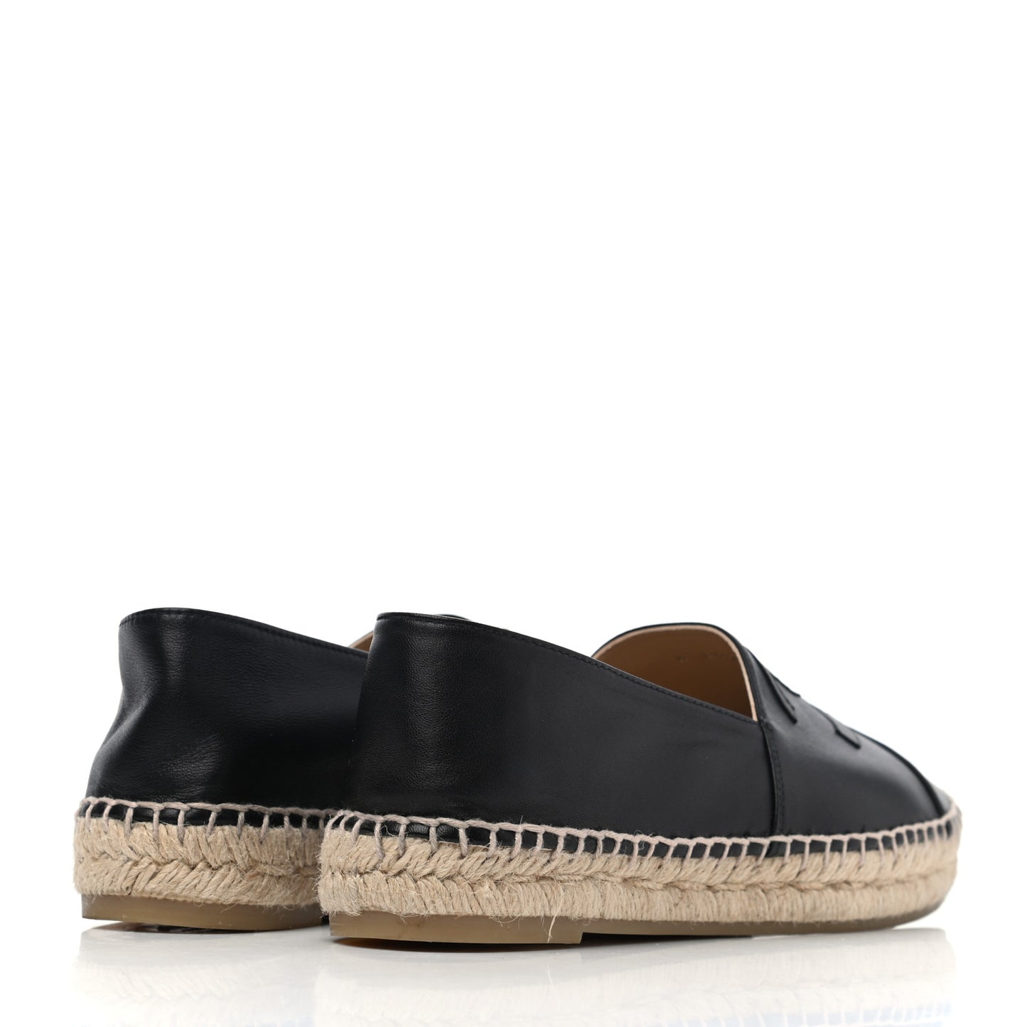 Lambskin CC Espadrilles 38 Black