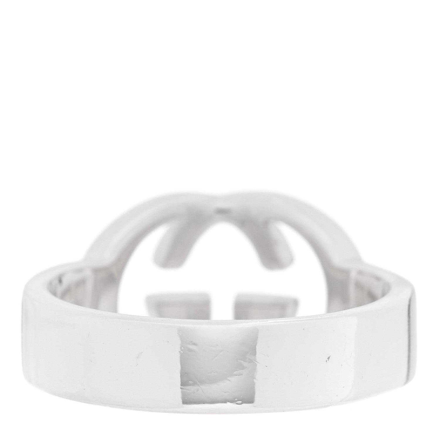 Gucci Sterling Silver Interlocking G Ring 54 6.75 3 of 5