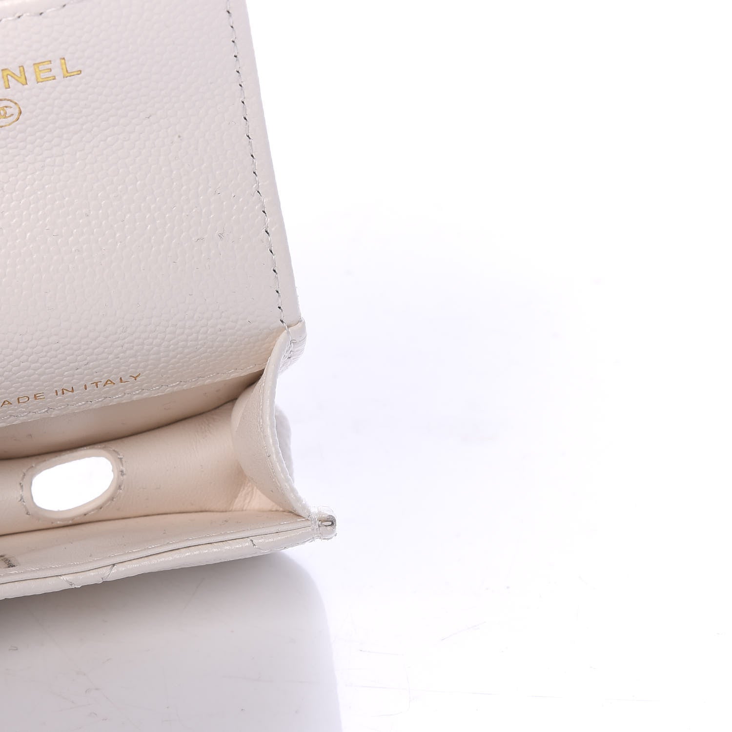 Chanel Caviar Quilted Airpods Pro Case White 5 of 7