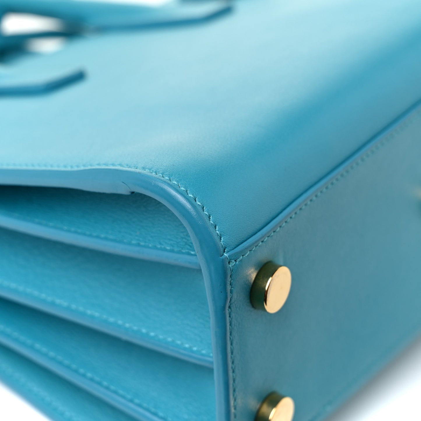 Calfskin Nano Sac De Jour Turquoise