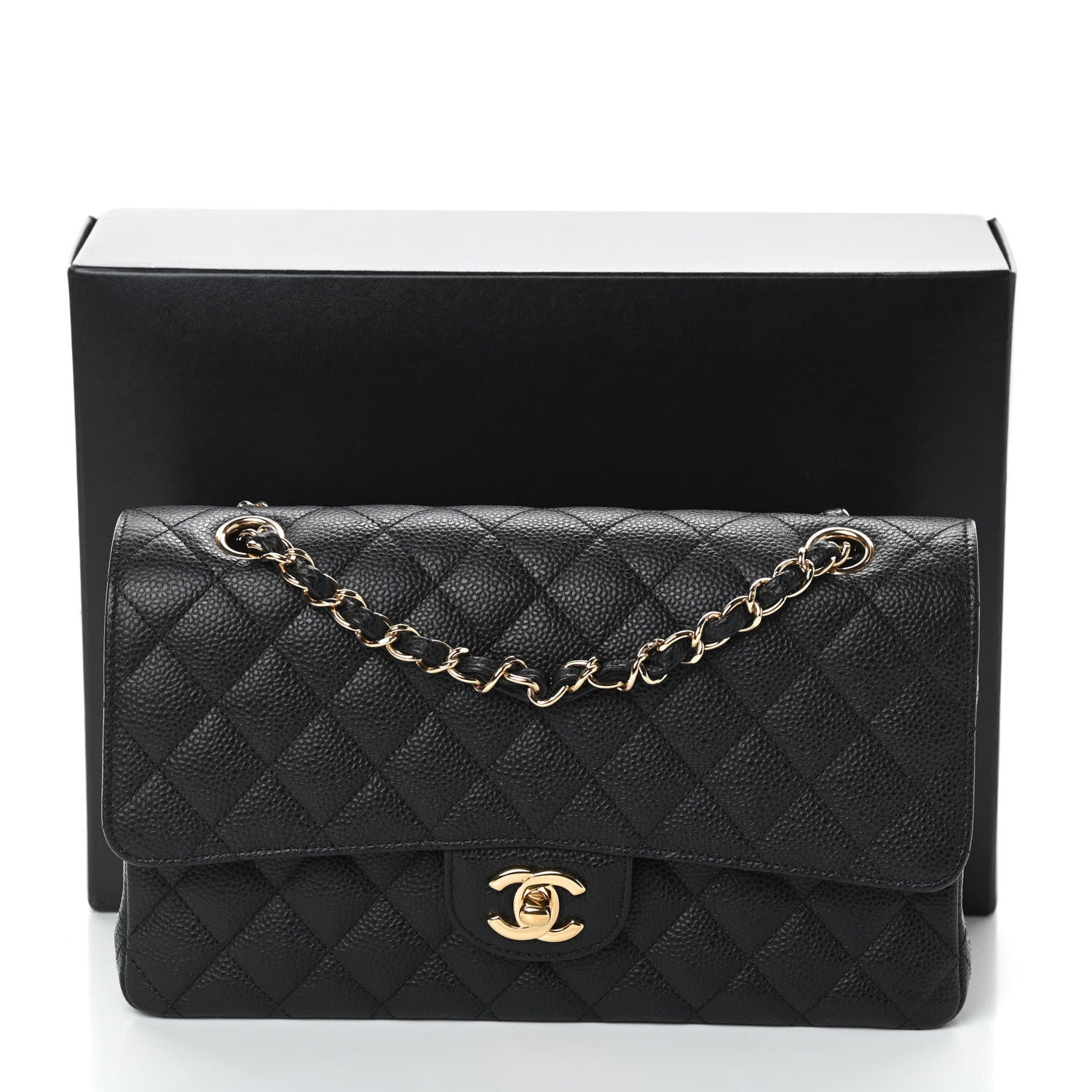 Chanel Caviar Quilted Medium Double Flap Black 11 of 11