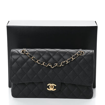 Chanel Caviar Quilted Medium Double Flap Black 11 of 11