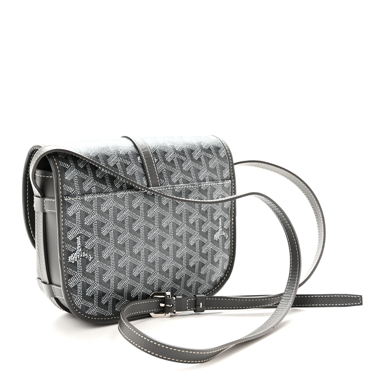 Goyard Goyardine Belvedere II PM Messenger Bag Gray 3 of 9