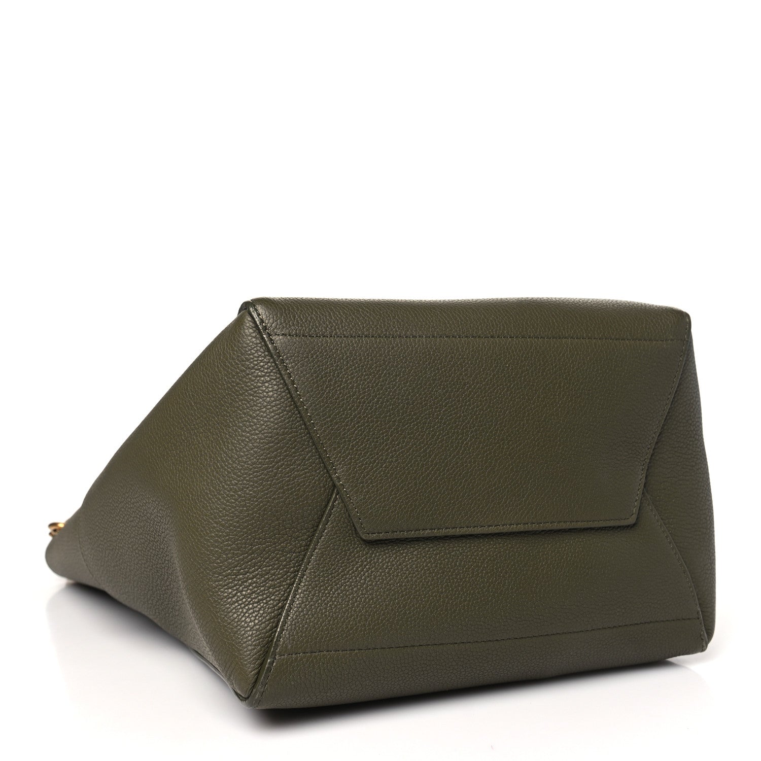 Celine Soft Grained Calfskin Sangle Bucket Bag Light Khaki 4 of 13