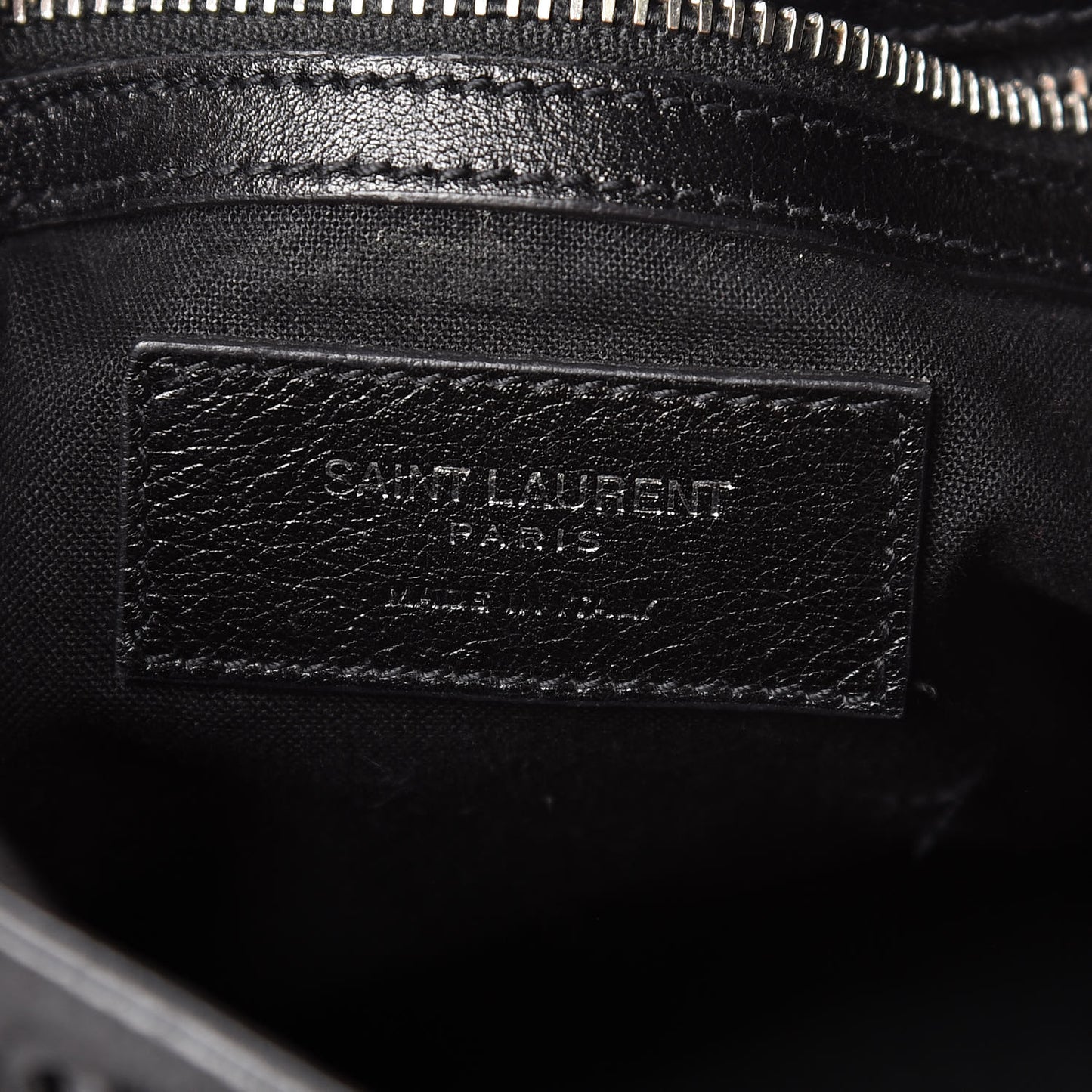 Crocodile Embossed Lambskin Festival Backpack Black
