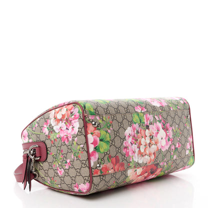 Gucci GG Supreme Monogram Blooms Medium Boston Beige Multicolor Dry Rose 4 of 12