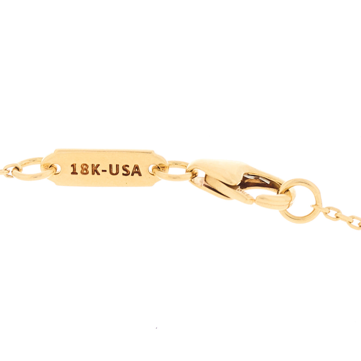 18K Yellow Gold Diamond Frenzy Bar Necklace