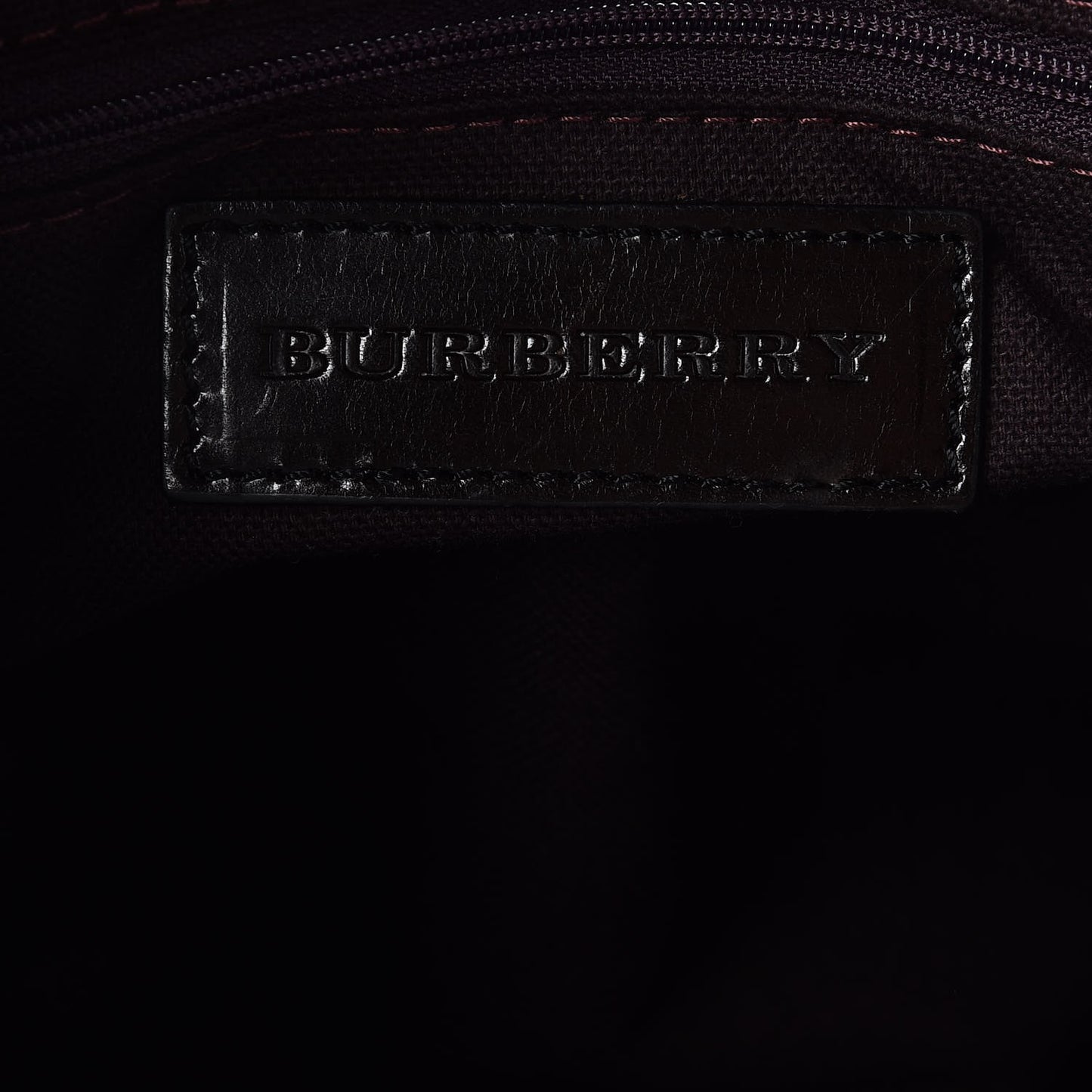 Suede Haymarket Check Colorblock Small Canterbury Tote Plum