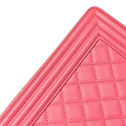Chanel Calfskin Quilted Medium Boy Flap Pink 13 of 15