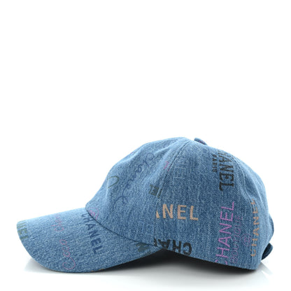 Chanel Denim Mood Cap Hat Blue 4 of 7