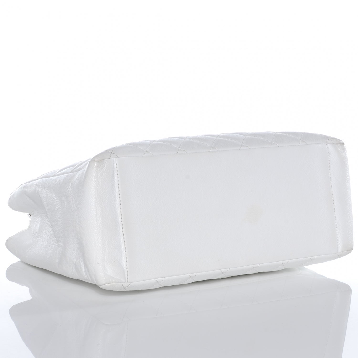 Chanel Caviar Grand Shopping Tote GST White 4 of 7