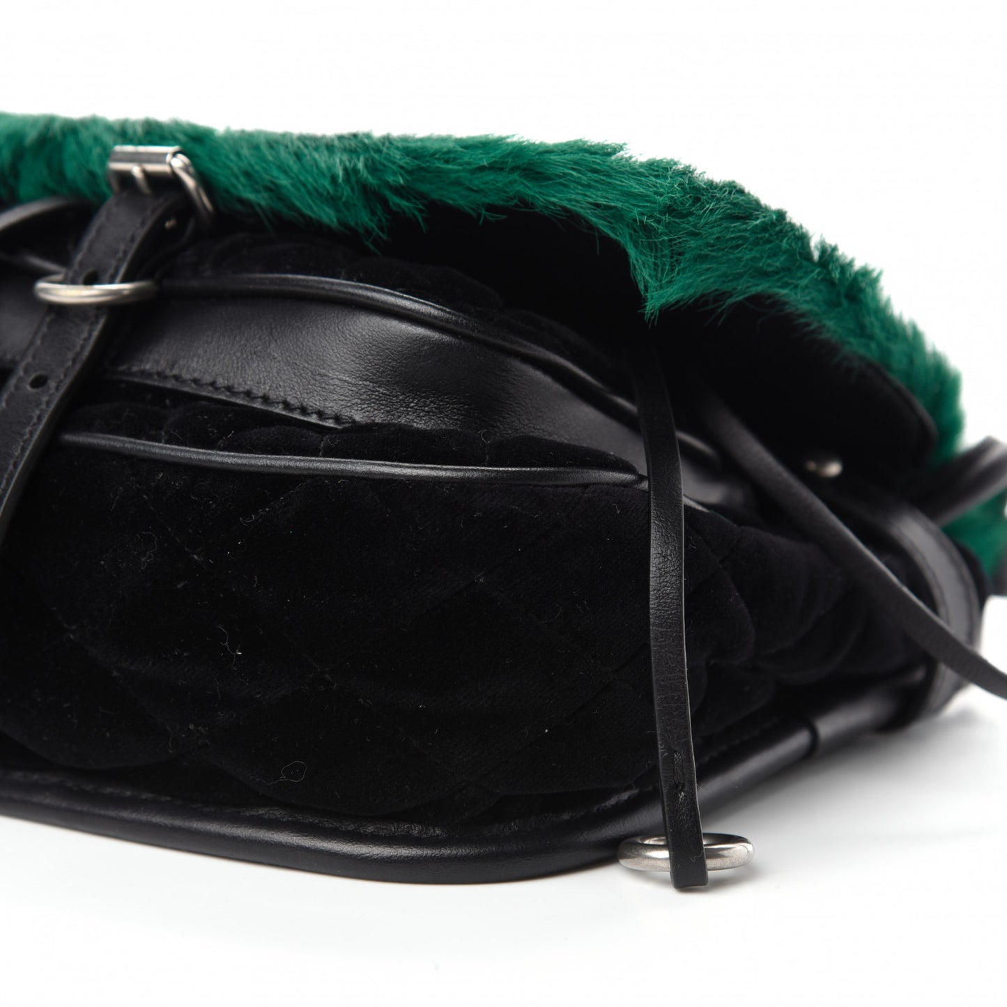 Cavallino Velluto Corsaire Antic Crossbody Bag Biliardo Black