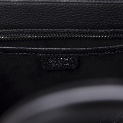 Celine Drummed Calfskin Nano Luggage Black 8 of 9