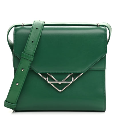 Bottega Veneta Box Calfskin Nappa Clip Bag Racing Green 1 of 16