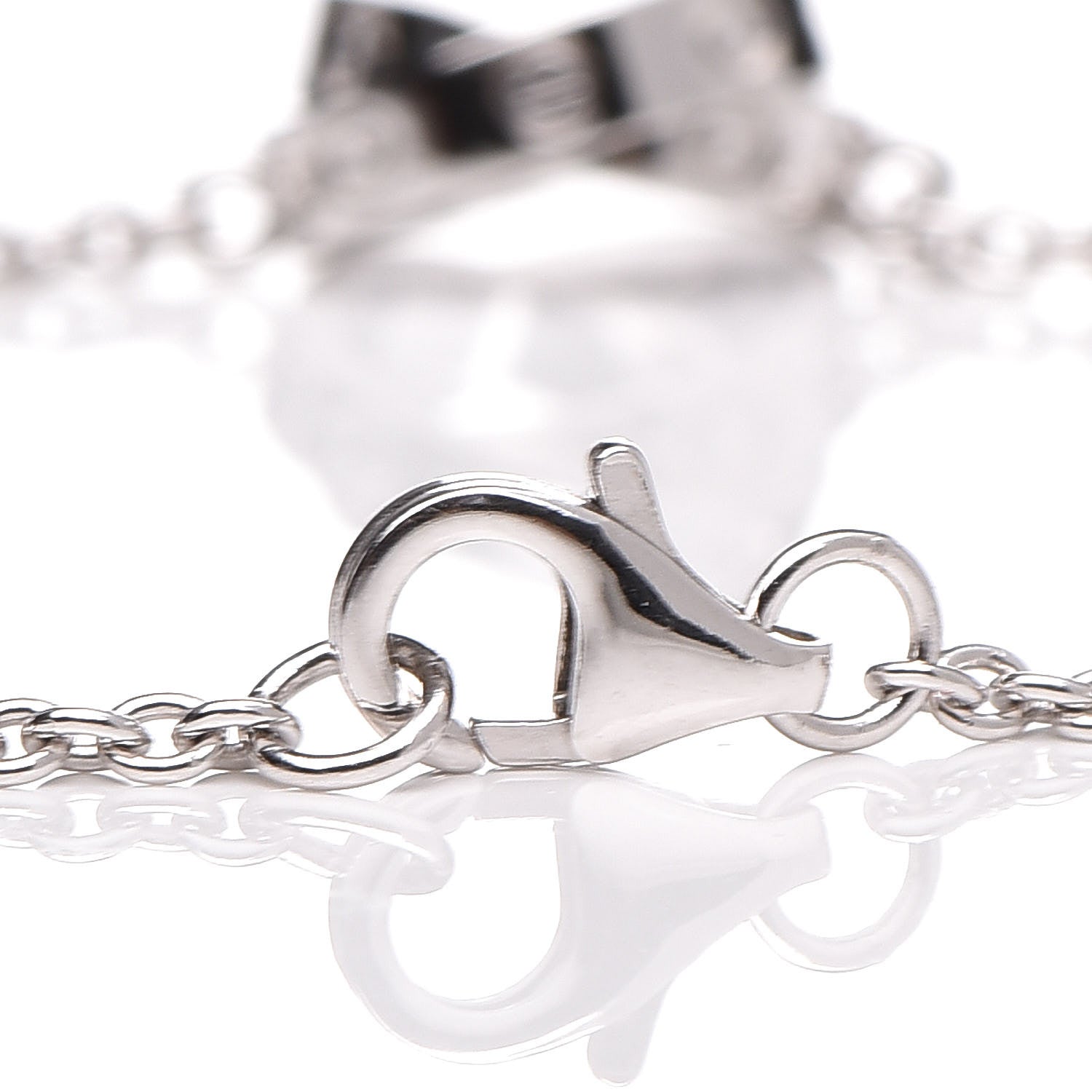 Tiffany CARTIER 18K White Gold Interlocking LOVE Bracelet 4 of 8