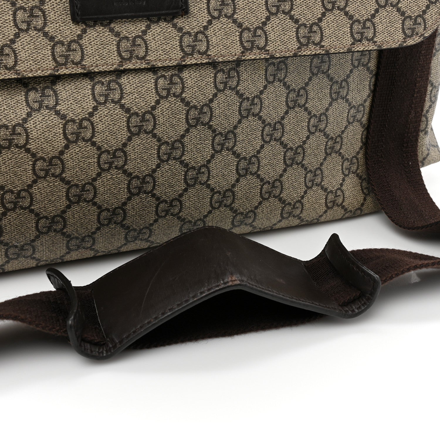 Gucci GG Plus Monogram Messenger Diaper Bag Dark Brown 16 of 16
