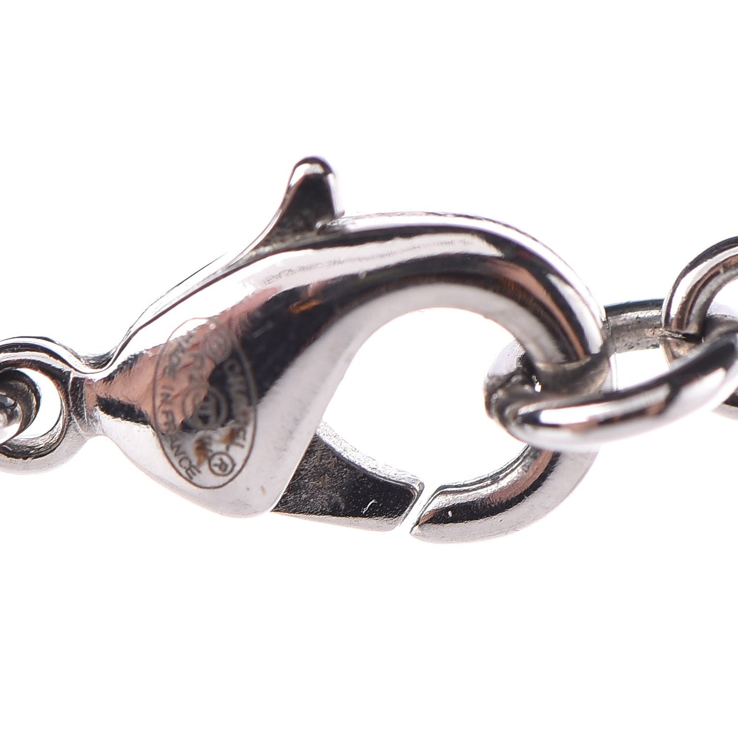 Crystal CC Necklace Silver