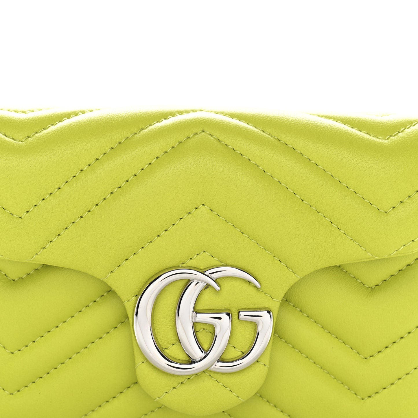 Lambskin Matelasse Mini GG Marmont Shoulder Bag Firefly