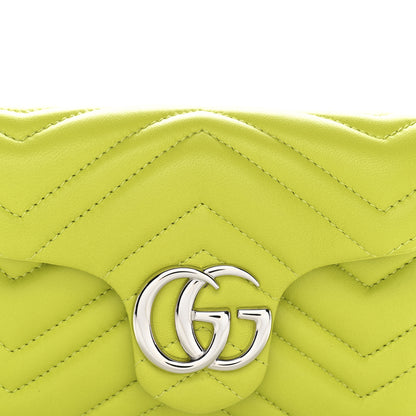 Gucci Lambskin Matelasse Mini GG Marmont Shoulder Bag Firefly 8 of 10