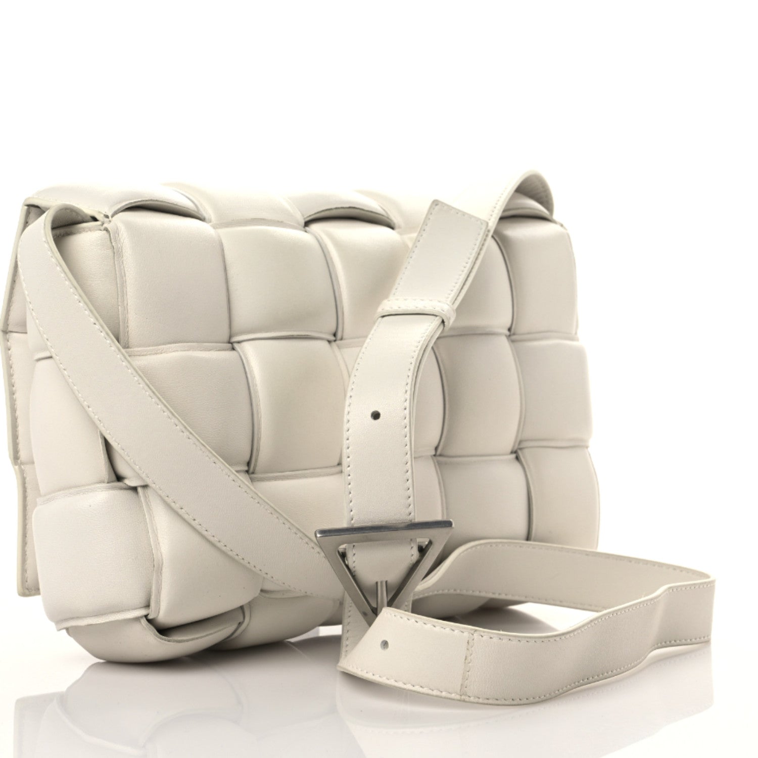 Bottega Veneta Nappa Maxi Intreccio Padded Cassette Crossbody Bag Chalk 3 of 21